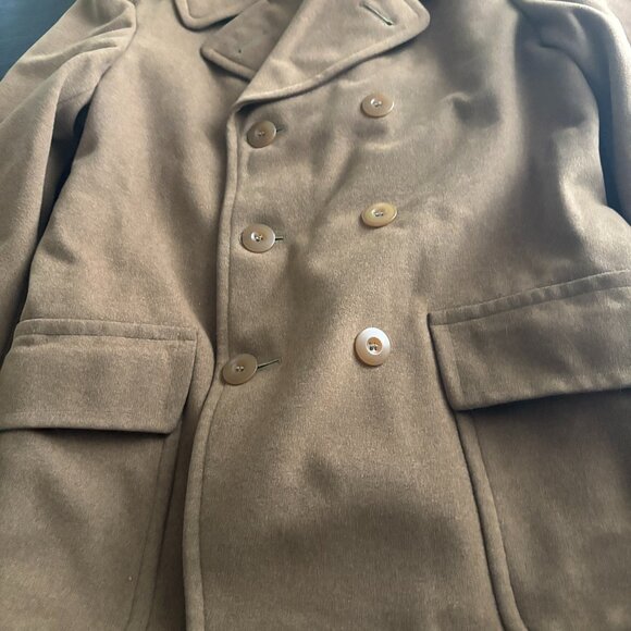 NEW Unworn WWII 1942 Army Officers Overcoat Wool Pea Coat Size 37R Short Mens S - Picture 2 of 9
